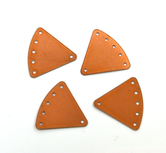 Copper Blanks - 52# Triangle Copper blank ,stamped solid copper, round disc stamping blank, personalized ,copper blank, raw copper