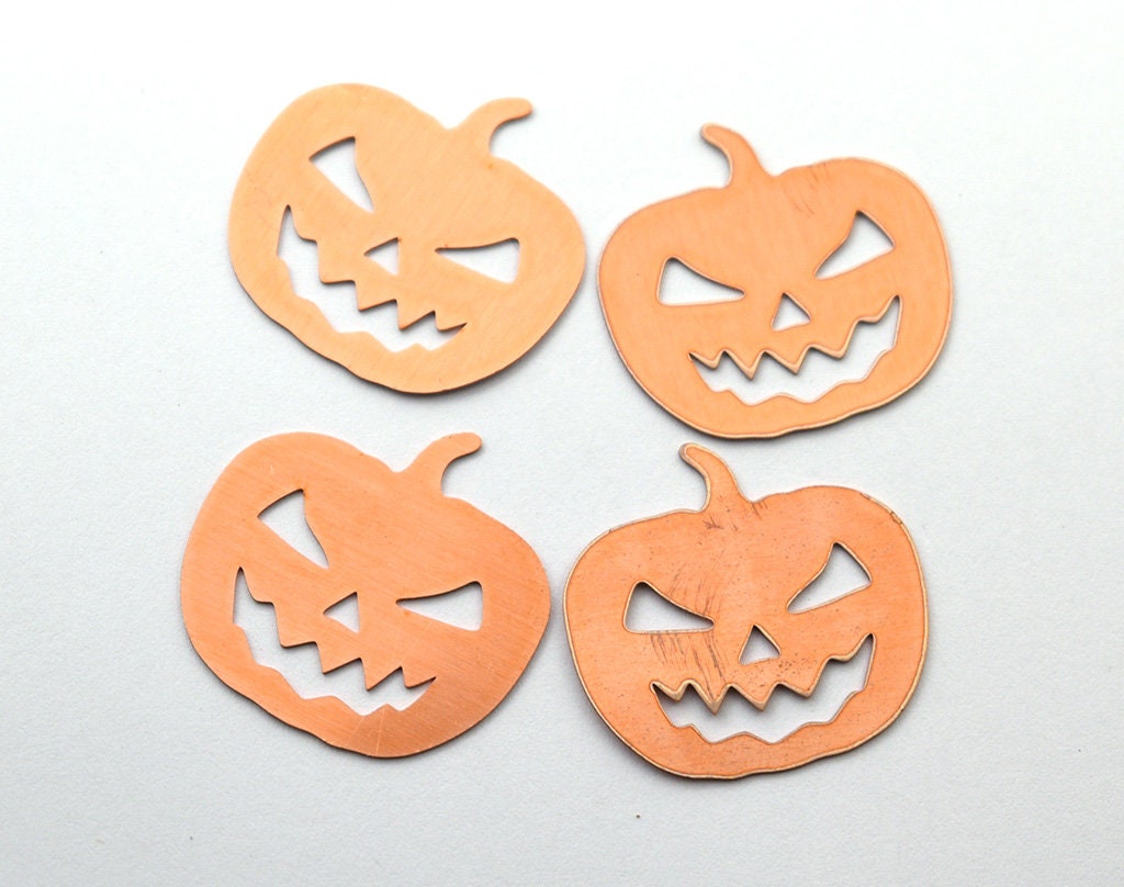 Copper - 88# Halloween pumpkin copper blank - 24 Gauge, Solid