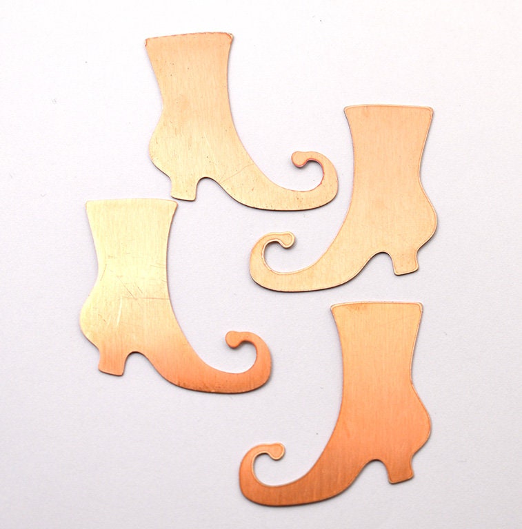 Halloween Copper Blanks - 94# Halloween boot Copper blank - 24 Gauge, Solid