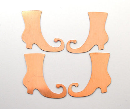 Copper Blanks - 94# Halloween witch boot, Copper blank ,stamped copper, stamping blank, personalized ,copper blank, raw copper