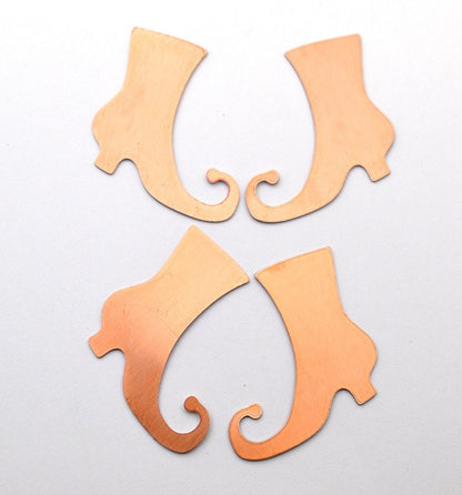 Halloween Copper Blanks - 94# Halloween boot Copper blank - 24 Gauge, Solid