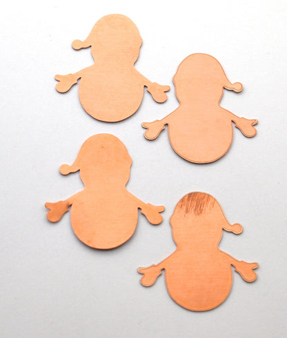 Copper Blanks - 103# Snowman Copper blank - 24 Gauge, Solid