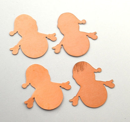 Copper Blanks - 103# Snowman Copper blank - 24 Gauge, Solid