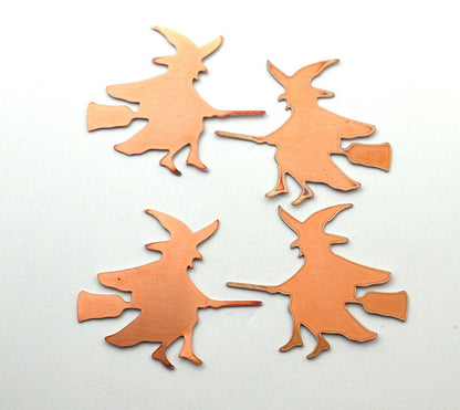 Copper Blanks - 91# Witch Copper blank,stamped solid copper, round stamping blank, personalized ,copper blank, raw copper