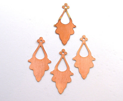 Copper Blanks - 67# Ethnic copper blank , stamped enamel , solid copper, stamping blank, personalized copper blank, raw copper