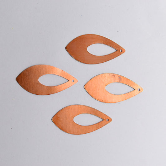 Copper - 04# Drop copper blank , stamped enamel , solid copper, stamping blank, personalized 24 Gauge, Solid , copper blank, raw copper
