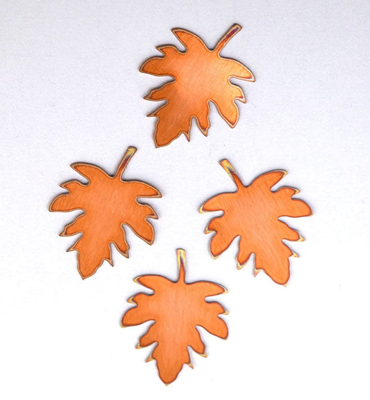 Copper Blanks - 116# leaf copper blank , stamped enamel , solid copper, stamping blank, personalized , copper blank, raw copper