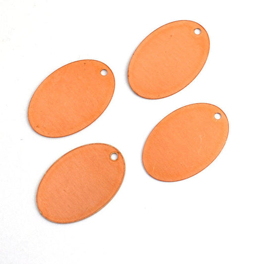 Copper Blanks - 15# Elliptic copper blank, 24 Gauge, Solid