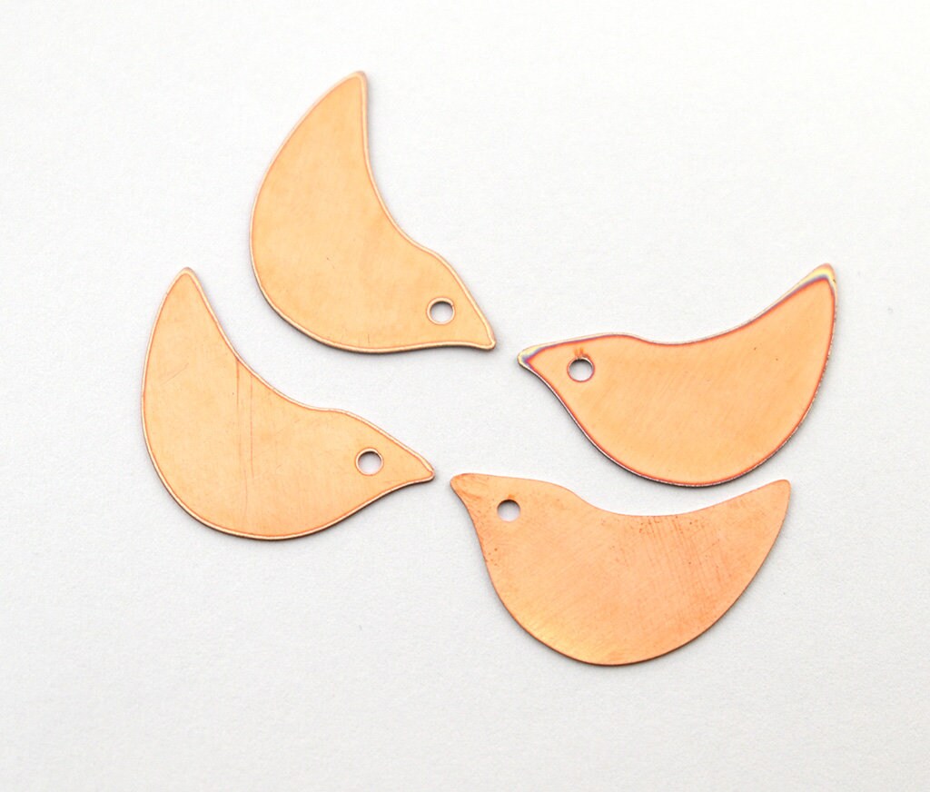 Copper Blanks - 83# Bird copper blank, stamped enamel , solid copper, enamel, stamping blank, personalized , , copper blank, raw copper