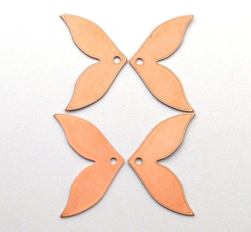 Copper Blanks - 85# Wings copper blank, stamped enamel , solid copper, enamel, stamping blank, personalized , , copper blank, raw copper