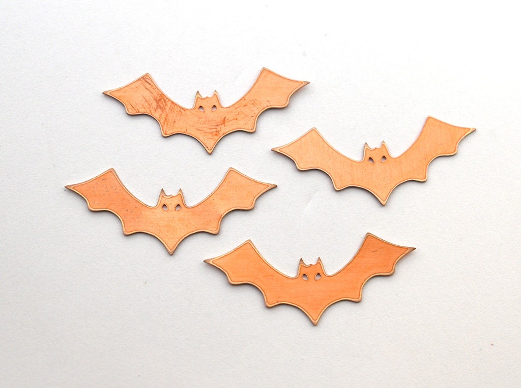 Halloween Copper Blanks - 86# Halloween Bat Copper - 24 Gauge, Solid