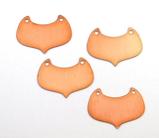 Copper Blanks - 109# Half circle copper blank , stamped, solid copper, round stamping blank, personalized , copper blank, raw copper