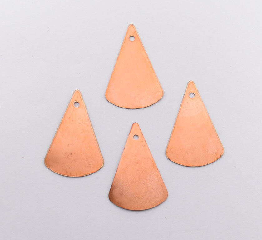 Copper Blanks - 03# Triangle copper blank, 24 Gauge, Solid