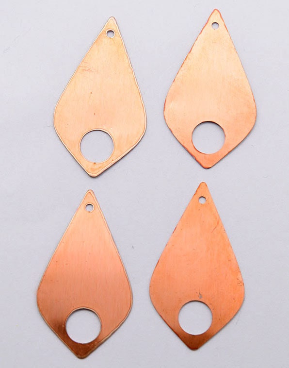 Copper Blanks - 05# Drop copper blank , stamped enamel , solid copper, stamping blank, personalized , copper blank, raw copper