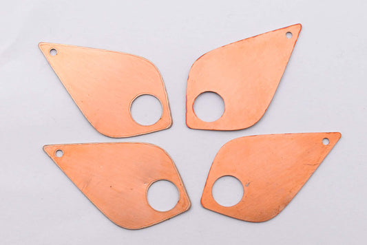 Copper Blanks - 05# Drop copper blank , stamped enamel , solid copper, stamping blank, personalized , copper blank, raw copper