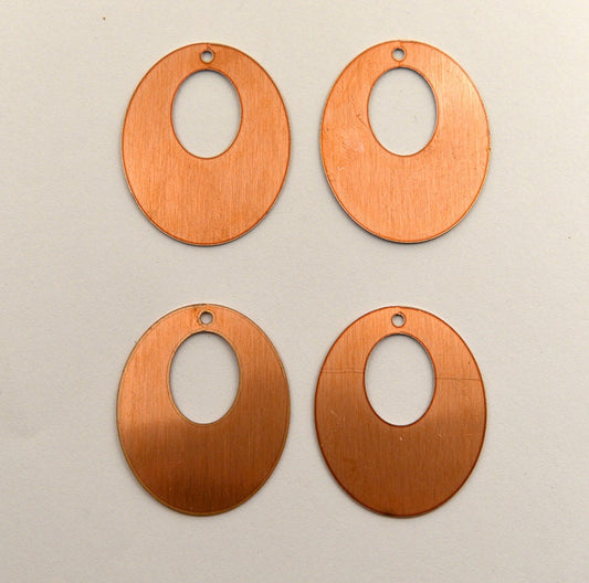 Copper Blanks - 142# Elliptic copper blank - 24 Gauge, Solid