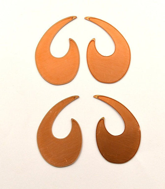 Copper Blanks - 156# Spiral copper blank - 26 Gauge, Solid