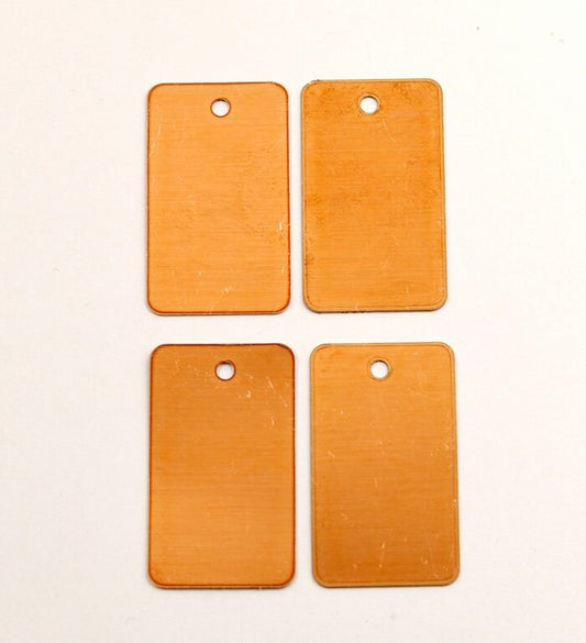 Copper Blanks - 157# Rectangle copper blank - 24 Gauge, Solid