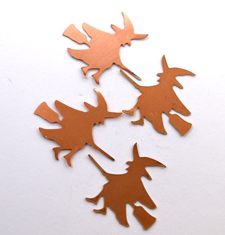 Halloween Copper Blanks - 91# Halloween witch copper blank