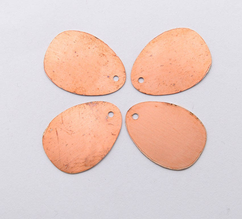 Copper Blanks - 07# Egg copper blank - 24 Gauge, Solid