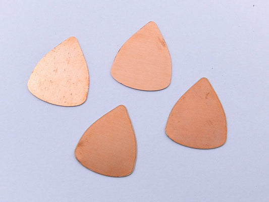 Copper Blanks - 08# Round triangle copper blank - 24 Gauge, Solid
