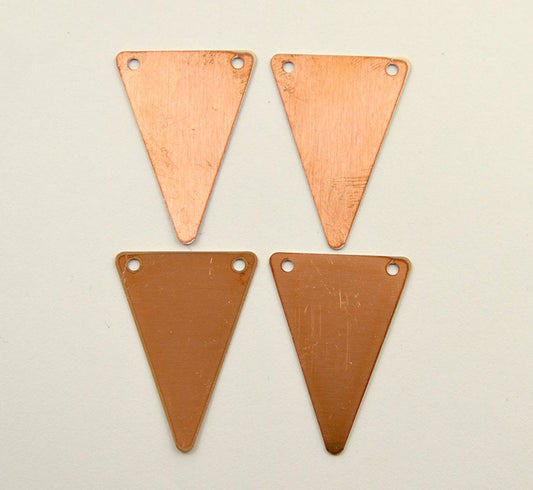 Copper Blanks - 02# Triangle copper blank, 24 Gauge, Solid