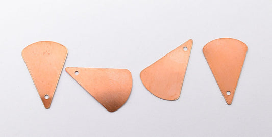 Copper Blanks - 03# Triangle copper blank, 24 Gauge, Solid