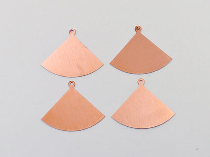 Copper Blanks - 170# Triangle copper blank, 24 Gauge, Solid