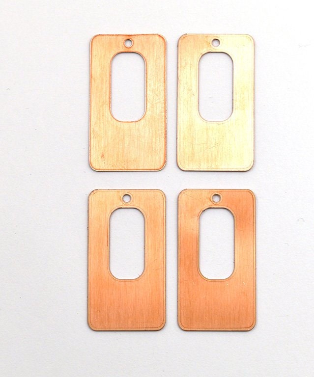 Copper Blanks - 155# Rectangle copper blank - 24 Gauge, Solid