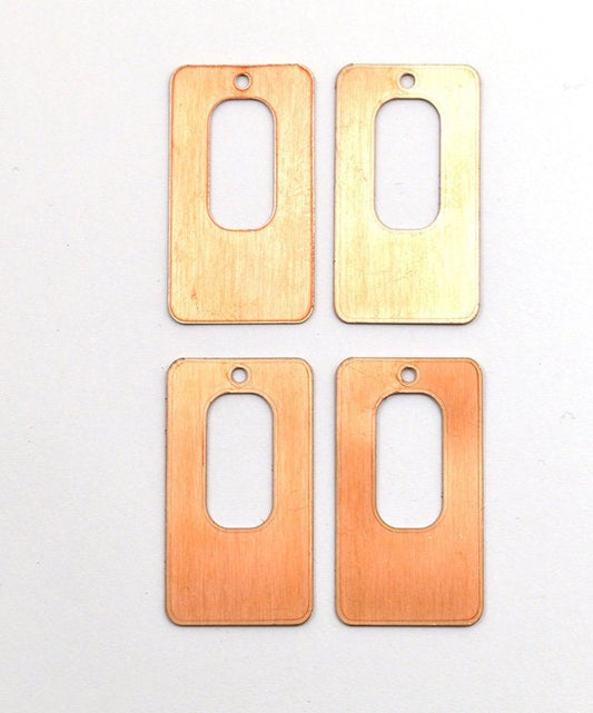 Copper Blanks - 155# Rectangle copper blank - 24 Gauge, Solid
