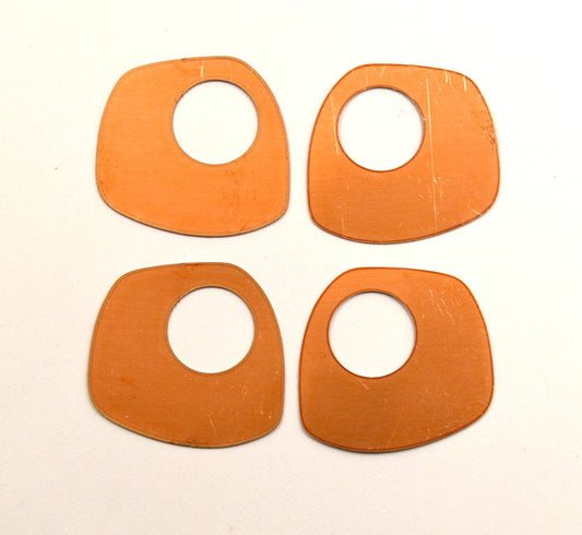 Copper Blanks - 144# Rectangle copper blank , 24 Gauge, Solid