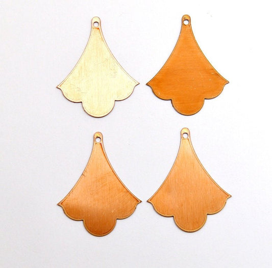 Copper Blanks - 154 # Drop copper blank - 24 Gauge, Solid