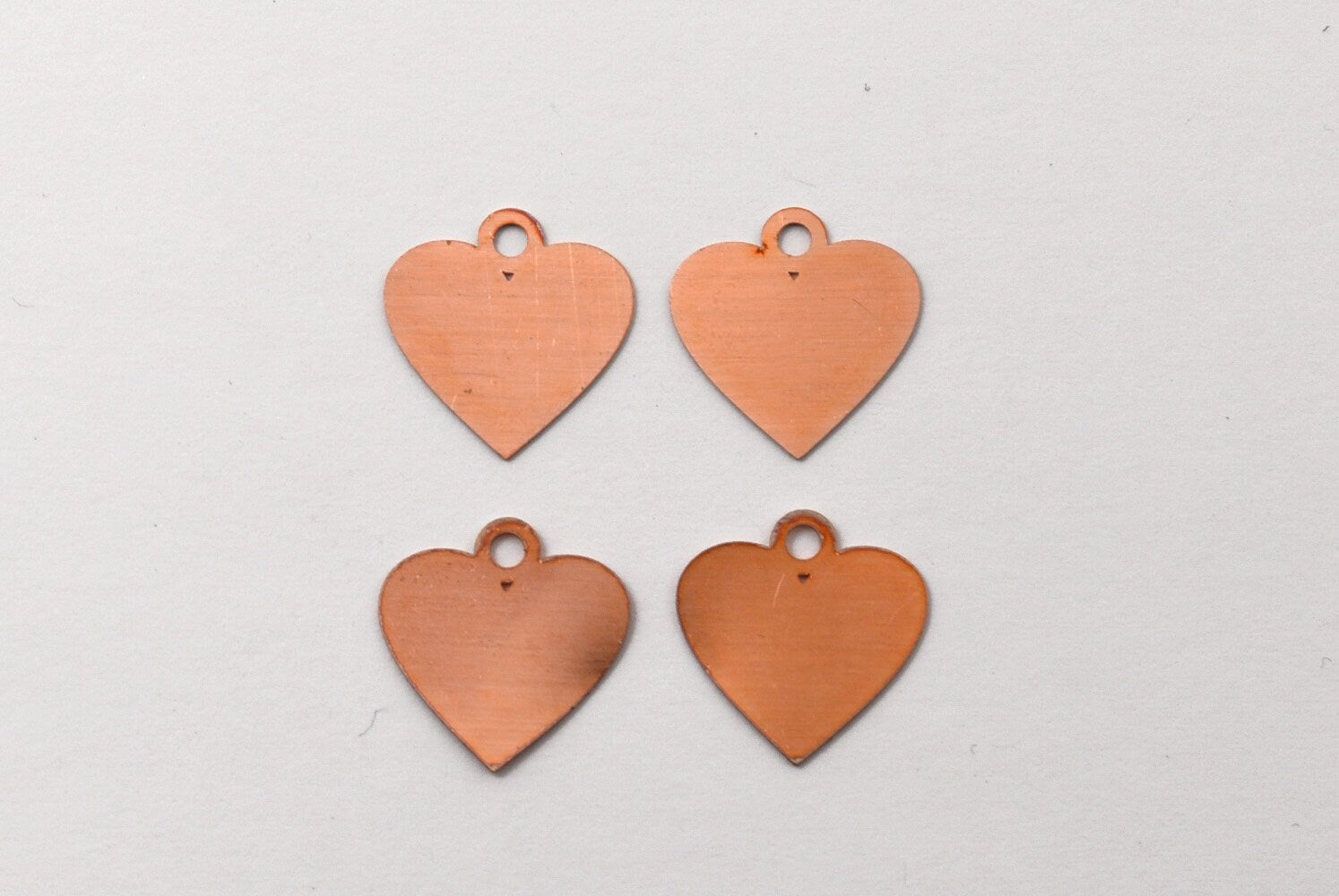 Copper Blanks - 207# Heart copper blank, 24 Gauge, Solid 15mm