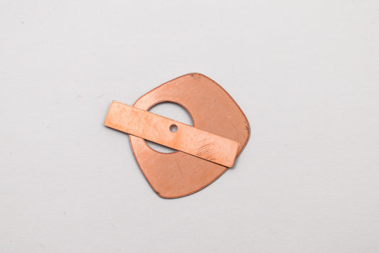 Copper Blanks - 144a# Clasp copper blank - 24 Gauge, Solid