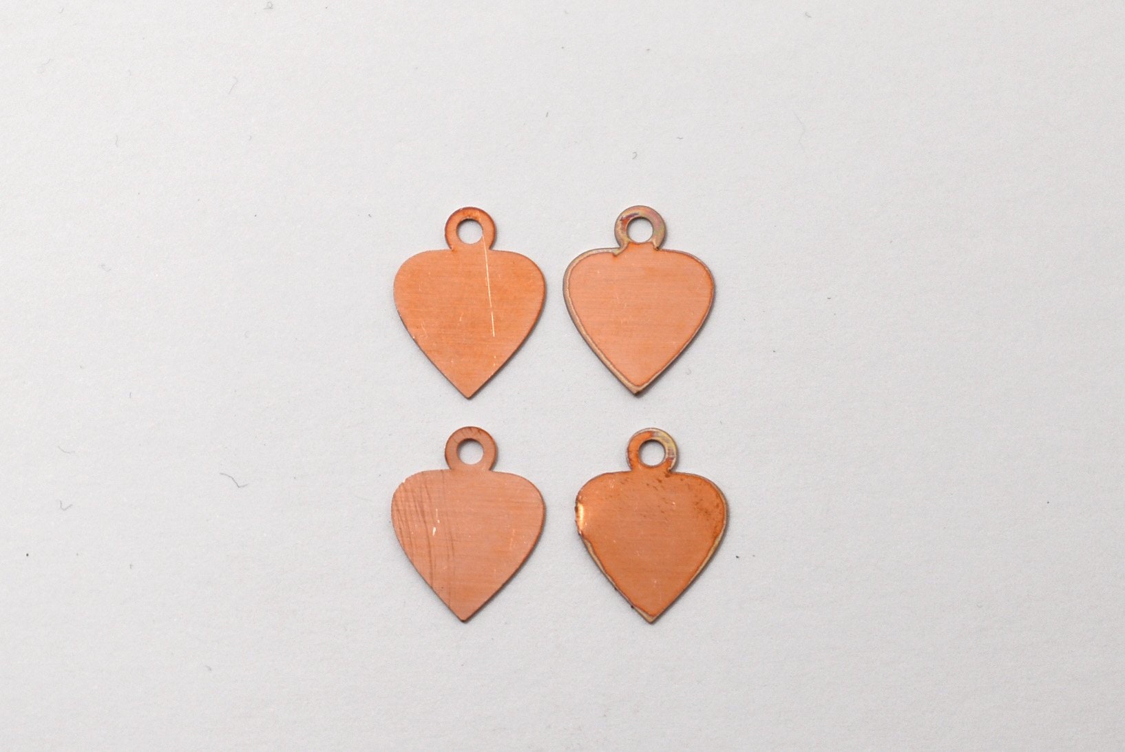 Copper Blanks - 212# Heart copper blank, 24 Gauge, Solid