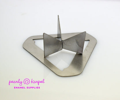 Enameling Supplies 3 Point Trivet for Torch Firing, Enameling, Diameter 3", Hight 1"