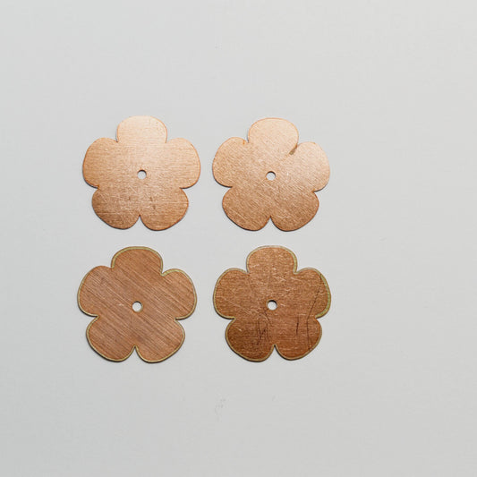 Copper Blanks - 231# Flower copper blank, 24 copper blank