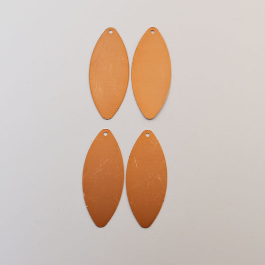 Copper Blanks - 120# Elliptic copper blank, , 24 Gauge, Solid