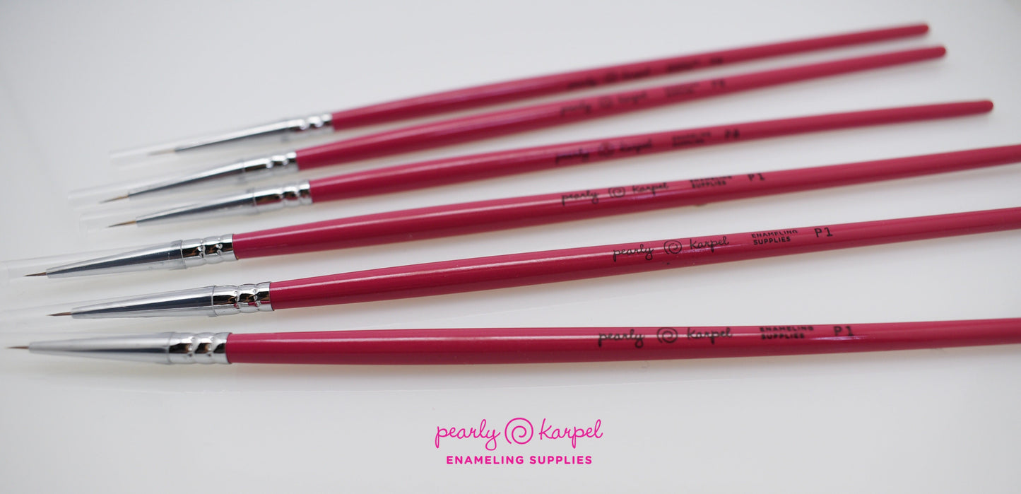 Enameling Supplies 1pc Paint Brush Professional Animal Hair Detail Miniature Brushe