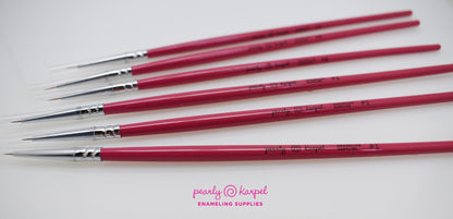 Enameling Supplies 1pc Paint Brush Professional Animal Hair Detail Miniature Brushe