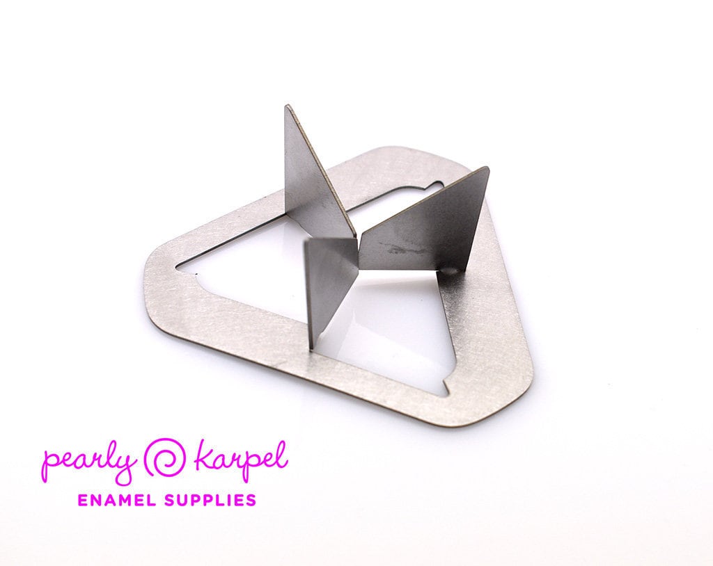 Enameling Supplies 3 Point Trivet for Torch Firing, Enameling, Diameter 3", Hight 1"
