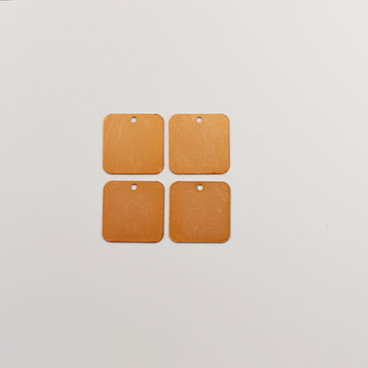 Copper Blanks - 219# with a hole Small rectangle copper blank, 24 Gauge, Solid