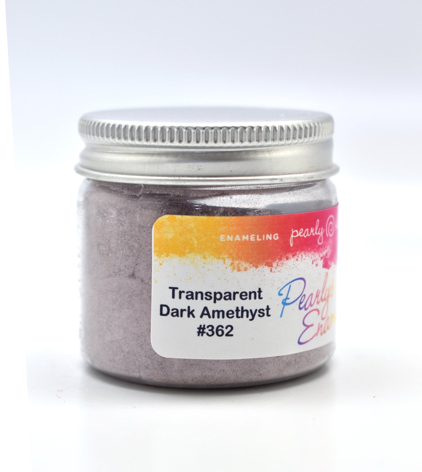 Pearly's Enamel Powder No. 362 Transparent Purple 3oz. (85gr.) Great for torch/kiln/Cloisonné and Wet Packing Enameling