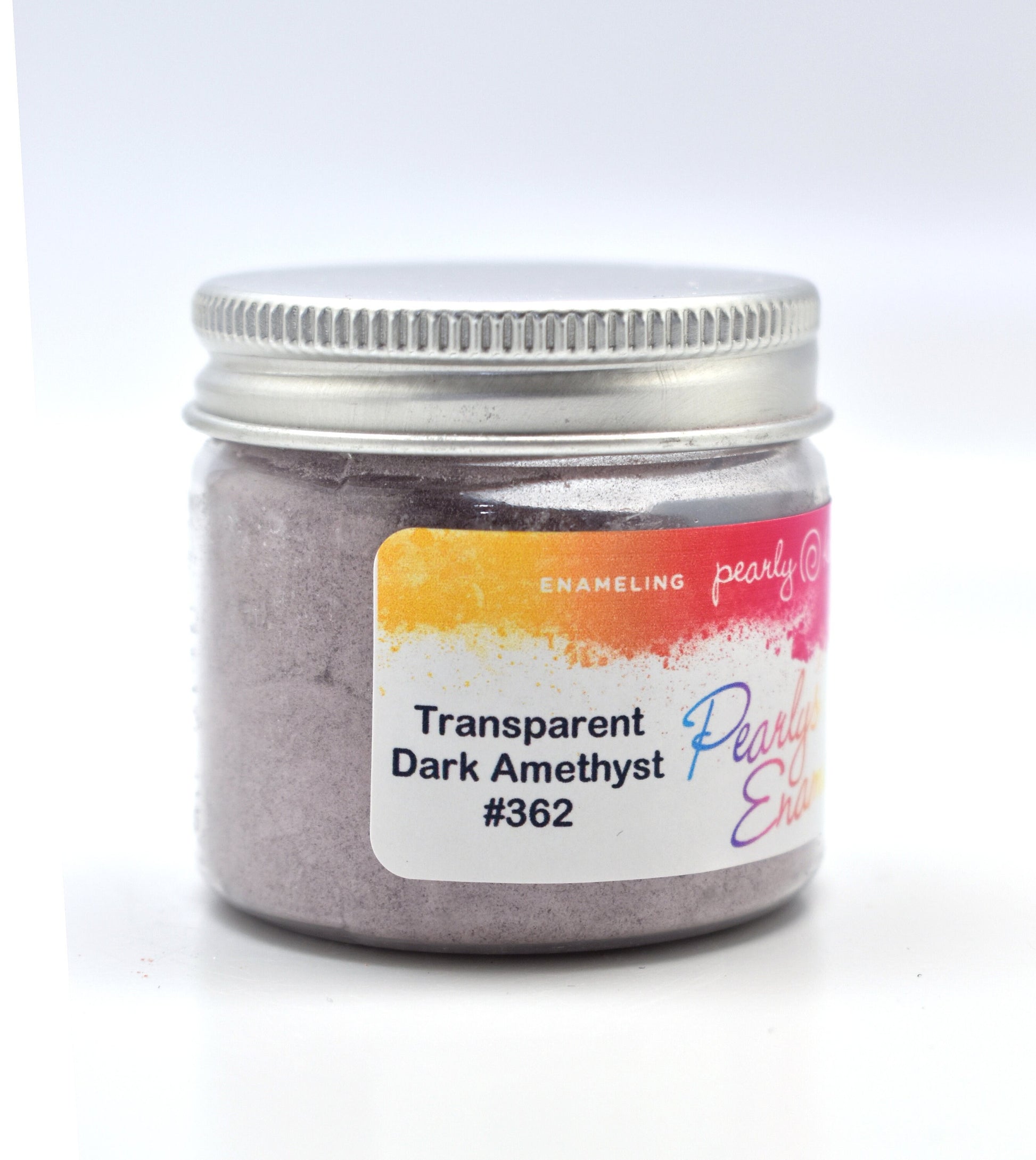 Pearly's Enamel Powder No. 362 Transparent Purple 3oz. (85gr.) Great for torch/kiln/Cloisonné and Wet Packing Enameling