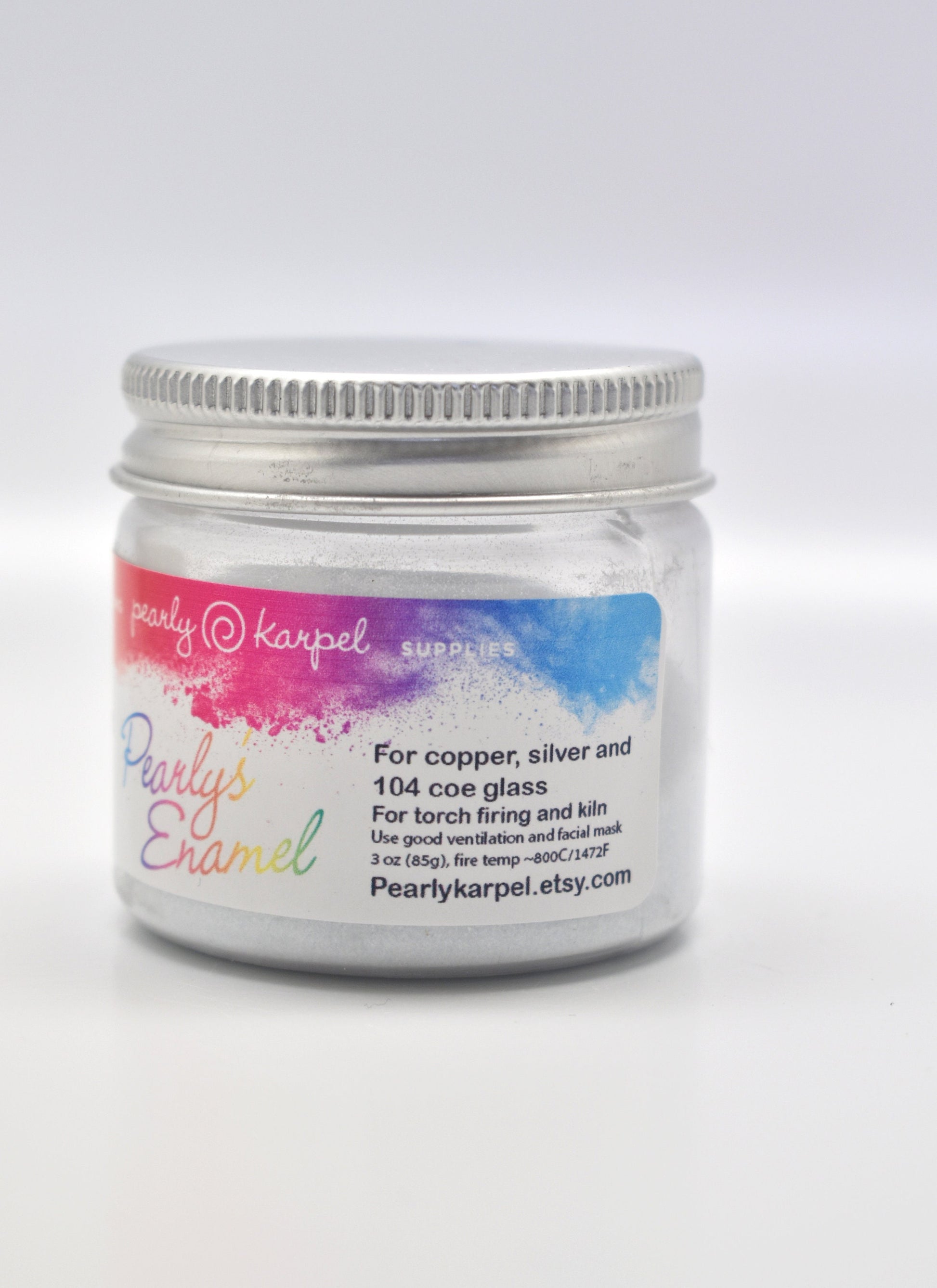 Pearly's Enamel Powder No. 370 Transparent Clear 3oz. (85gr.) Great also for Cloisonné Enameling/Wet Packing Enamels
