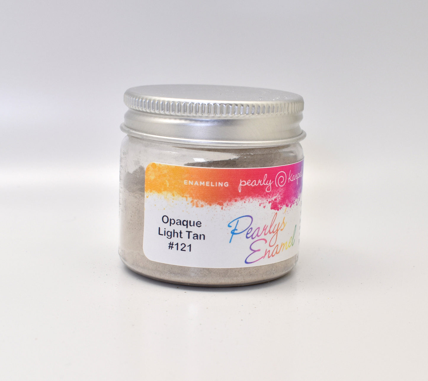 Pearly's Enamel Powder No. 121 Opaque Light Tan 3oz. (85gr.) Great for torch/kiln/Cloisonné and Wet Packing Enameling