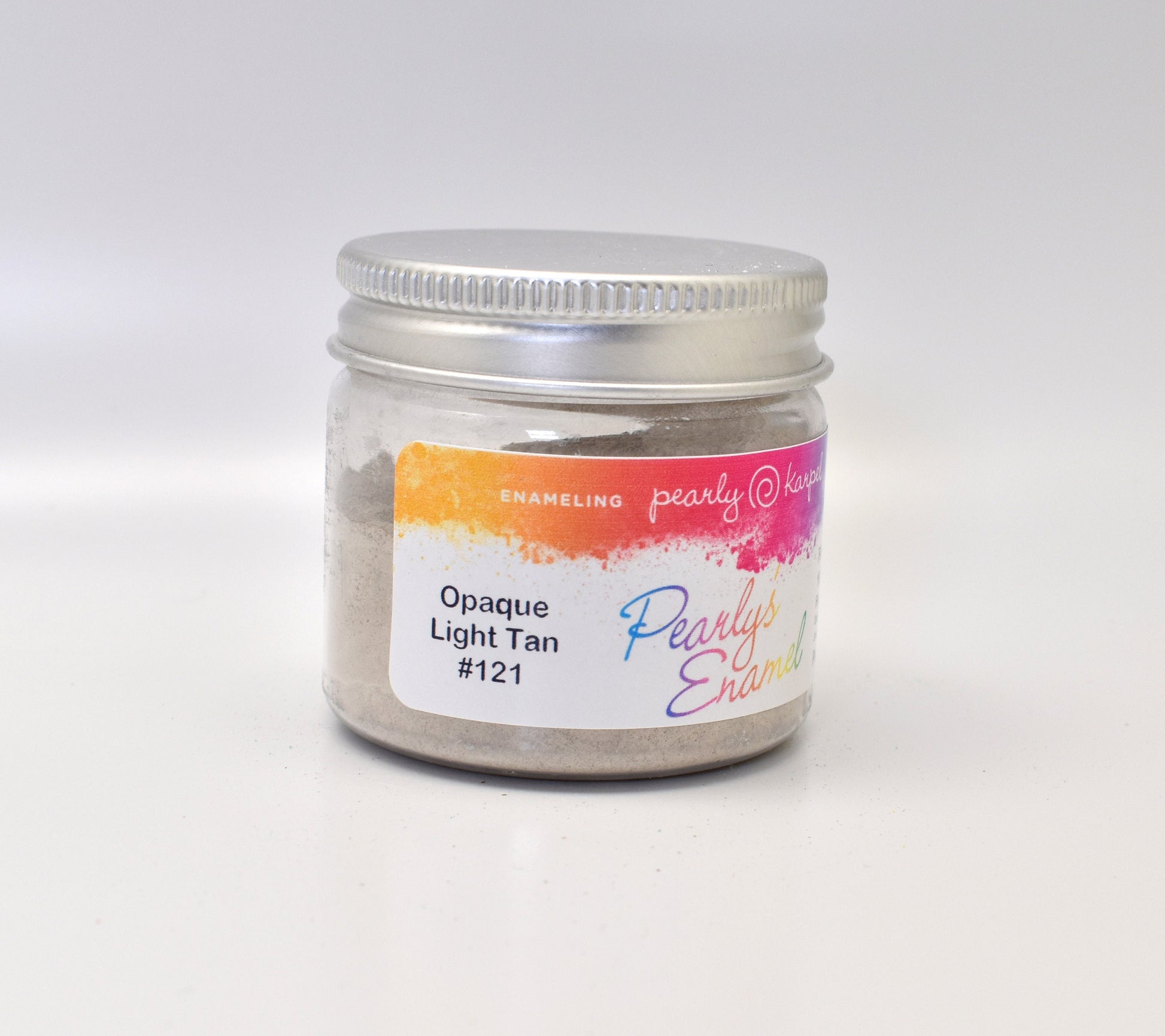 Pearly's Enamel Powder No. 121 Opaque Light Tan 3oz. (85gr.) Great for torch/kiln/Cloisonné and Wet Packing Enameling