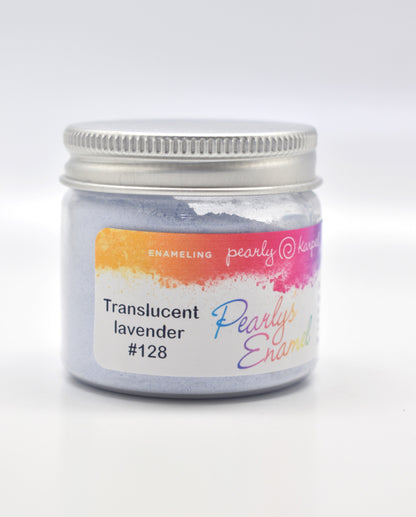 Pearly's Enamel Powder No. 128 Opaque Lavender 3oz. (85gr.) Great for torch/kiln/Cloisonné and Wet Packing Enameling