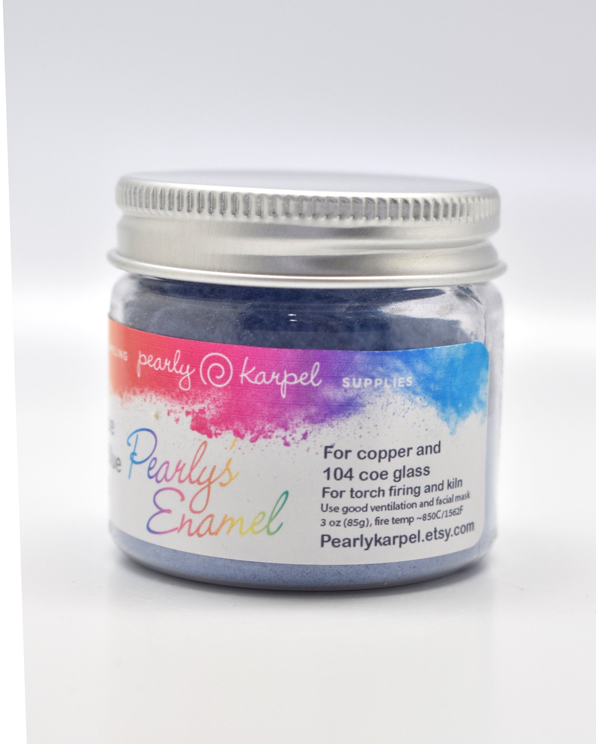 Pearly's Enamel Powder No. 174 Opaque Medium Gray 3oz. (85gr.) Great for torch/kiln/Cloisonné and Wet Packing Enameling