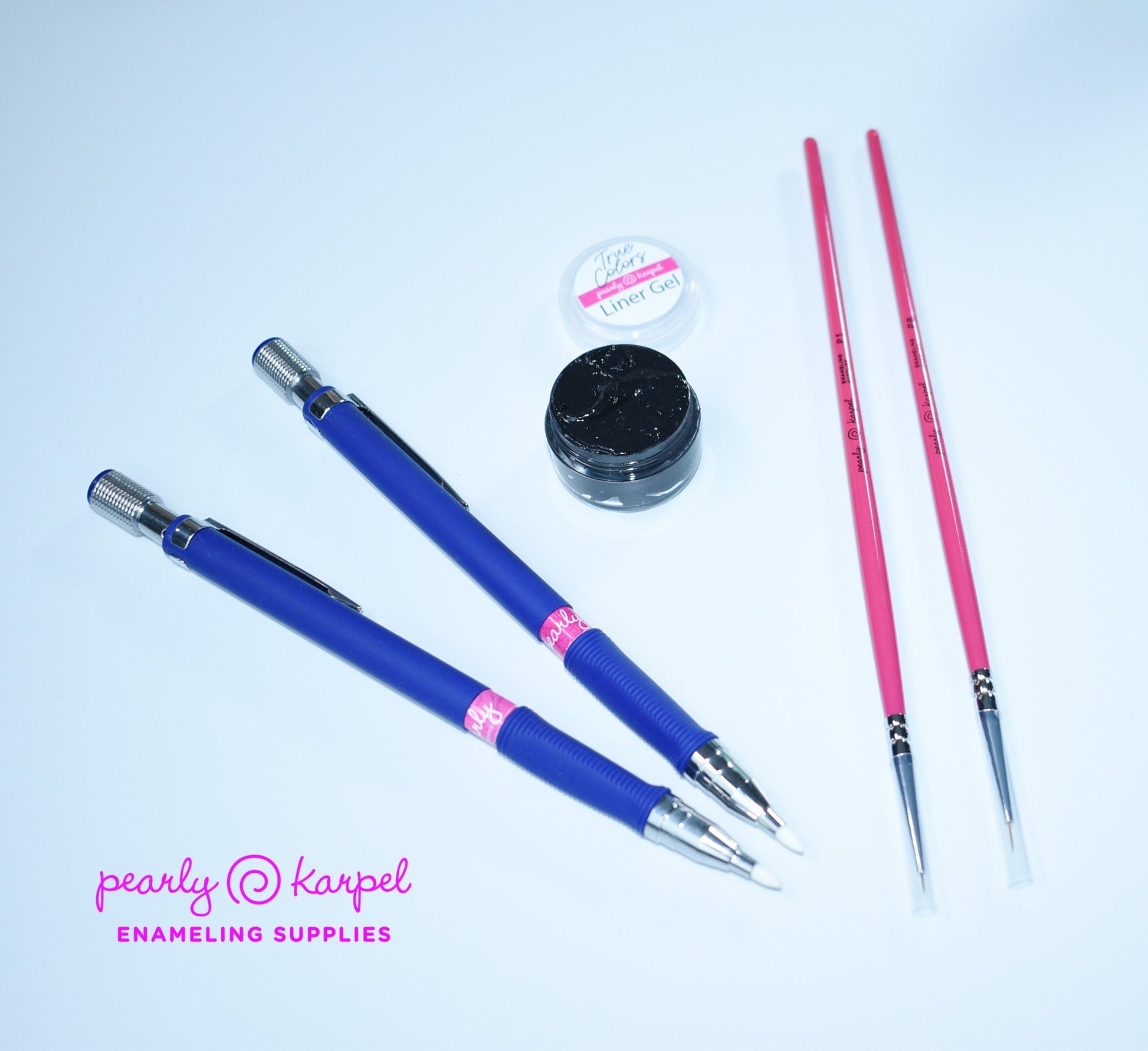 Paints - True Colors Paints For Enameles - The complete kit - including Liner Gel Kit Lead Free